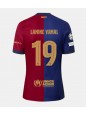 Moški Nogometna dresi replika Barcelona Lamine Yamal #19 Domači 2024-25 Kratek rokav